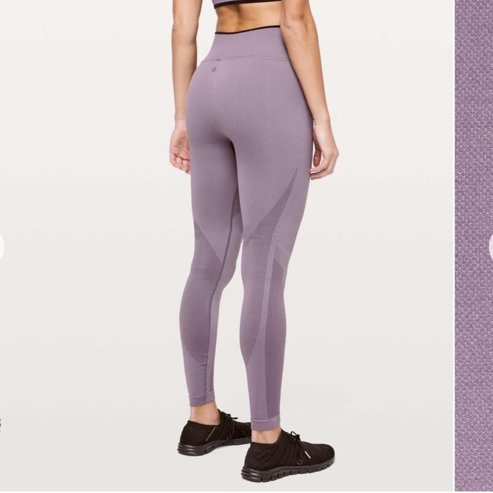 Lululemon NEW Iconic Sweat Tight 28”, Graphite Purple/Black color, Size 6
